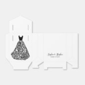 ブラックレース結婚のドレス フェイバーボックス (折り畳みなし)