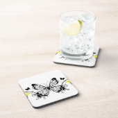 ブラックレース蝶10 コースター (右側)