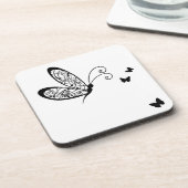 ブラックレース蝶1 コースター (左側)