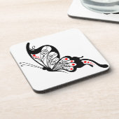 ブラックレース蝶2 コースター (左側)