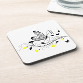 ブラックレース蝶3 コースター (左側)