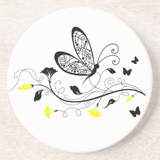 ブラックレース蝶3 コースター (正面)