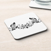 ブラックレース蝶8 コースター (左側)