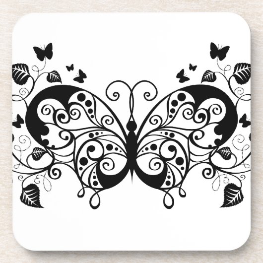 ブラックレース蝶9 コースター (正面)