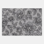 ブラックレース1 ラッピングペーパーシート (正面)