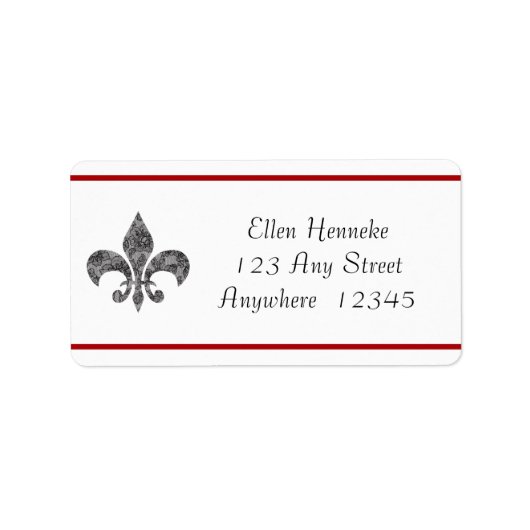 ブラックレース1（紋章の）フラ・ダ・リ ラベル (正面)