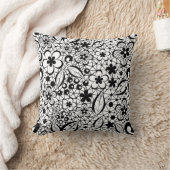 ブラックレース クッション (ブランケット)