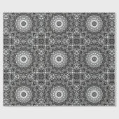 ブラックレース ラッピングペーパー (フラット)