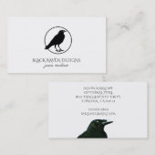 ブラックレーブンのサークル名刺 名刺 (正面/裏面)