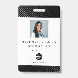 ブラックロエレガントゴ登録ナース バッジ