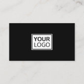 ブラックロエレガントゴQRコード黄金グラデーション分周器 名刺 (裏面)