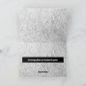 ブラックロコンテンポラリーゴに波を入れてありがとう サンキューカード (内部)