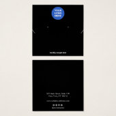 ブラックロゴのネックレスイヤリングディスプレイの追加 (正面&裏面)