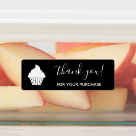 ブラックロゴの購入に感謝カスタマイズする ラベル