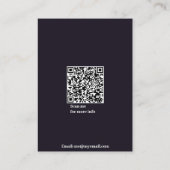 ブラックロゴイヤリングディスプレイカード 名刺 (裏面)