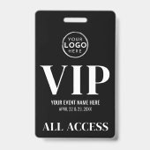 ブラックロゴオールアクセスパスイベントVIP バッジ (裏面)