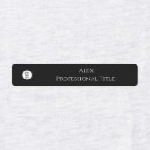 ブラックロゴカスタムビジネス名(&W) ラベル (デザイン1)