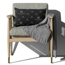 ブラックロゴパターンビジネスブランドシンプル会社