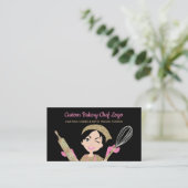 ブラックロゴベーカリーシェフユーカリプストリー 名刺 (スタンド正面)