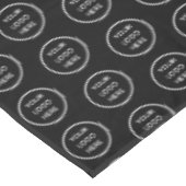 ブラックロゴ会社のビジネスプロモーション テーブルクロス (アングル)