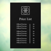 ブラックロゴ価格表 | オーダーメイド プロフェッショナル ウィンドウ ウィンドウサイン (シート3)