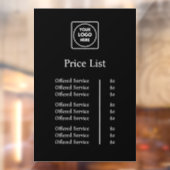 ブラックロゴ価格表 | オーダーメイド プロフェッショナル ウィンドウ ウィンドウサイン (シート2)