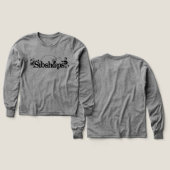ブラックロゴ キッズ 長袖Tシャツ (デザイン 正面&背面)