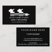 ブラックロゴ ヒートトランスファー ビニール シャツ 名刺 (正面/裏面)