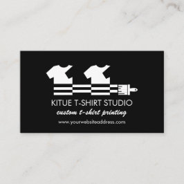 ブラックロゴ ヒートトランスファー ビニール シャツ 名刺