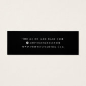 ブラックロゴSNSスタッドイヤリングディスプレイカード (裏面)