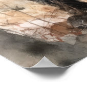 ブラックロシアのテリアドッグアートプリントポスター ポスター (角)