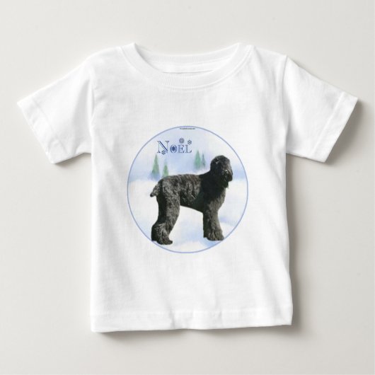 ブラックロシアのテリアノエル ベビーTシャツ (正面)