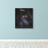 ブラックロシアのテリアプリント キャンバスプリント (インサイチュ (ウッドフロア))