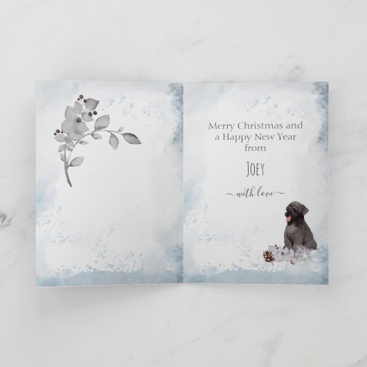 ブラックロシアのテリアマムクリスマス シーズンカード (内部)