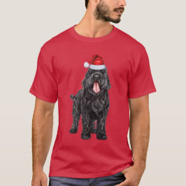 ブラックロシアのテリア犬の愛クリスマスおもしろい Tシャツ