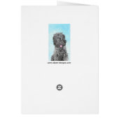 ブラックロシアのテリア絵画ズ – かわいいオリジナル犬 (裏面)