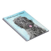 ブラックロシアのテリア絵画ズ – かわいいオリジナル犬 ノートブック (右側)