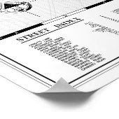 ブラックロス町の壁地図 ポスター (角)