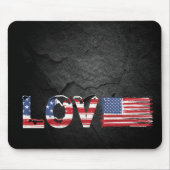 ブラックロックのアメリカ国旗 マウスパッド (正面)