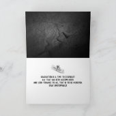 ブラックロックの赤2025卒業キャップ カード (内部)