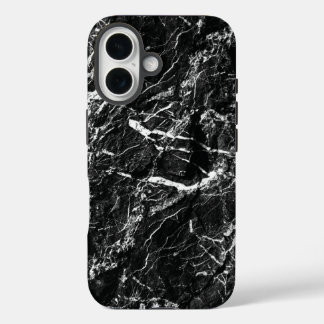 ブラックロックの超現実的な自然のフェイクテクスチャ iPhone 16ケース