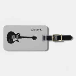 ブラックロックギターの音楽を伝える ラゲッジタグ