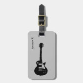 ブラックロックギターの音楽を伝える ラゲッジタグ (正面縦)