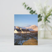 ブラックロックコテージ、スコットランド、ハイランズ、グレンコー ポストカード (スタンド正面)