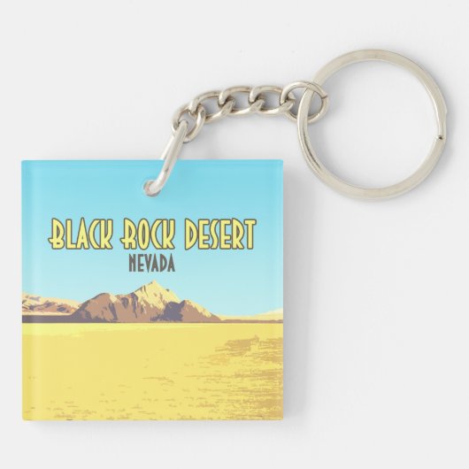 ブラックロックデザートネバダヴィンテージ キーホルダー (裏面)