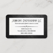 ブラックロック（名前） 名刺 (裏面)