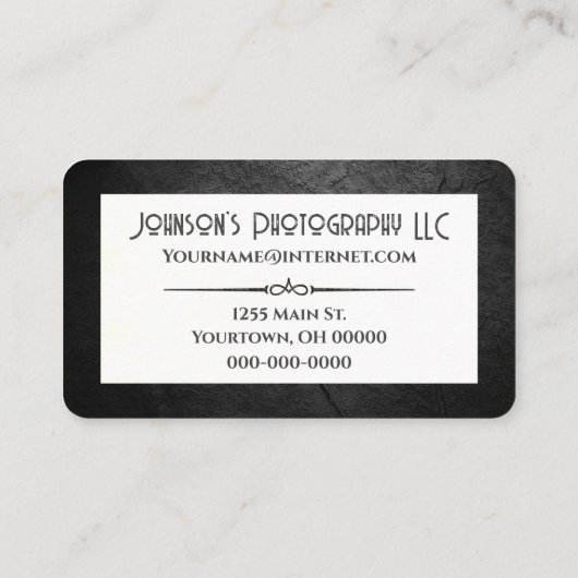 ブラックロック（名前） 名刺 (裏面)