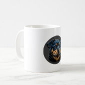 ブラックロットワイラー コーヒーマグカップ (正面左)
