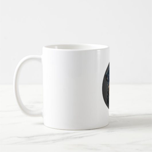 ブラックロットワイラー コーヒーマグカップ (左)