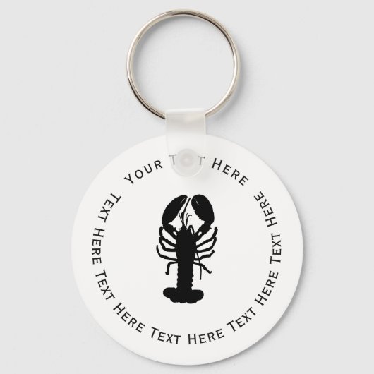 ブラックロブスター キーホルダー (正面)